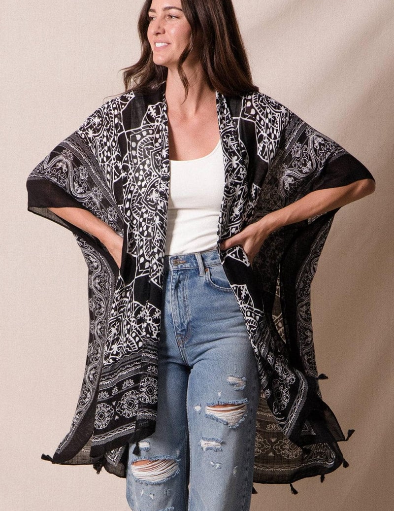 Breezy Lane Kimonos for Women Swimsuit Coverup Bohemian Kimono Cardigans Beach Bathing Suit Cover Up Summer Vacation - Image 4